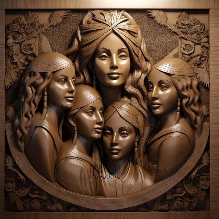 Fifth Harmony 1 stl model for CNC